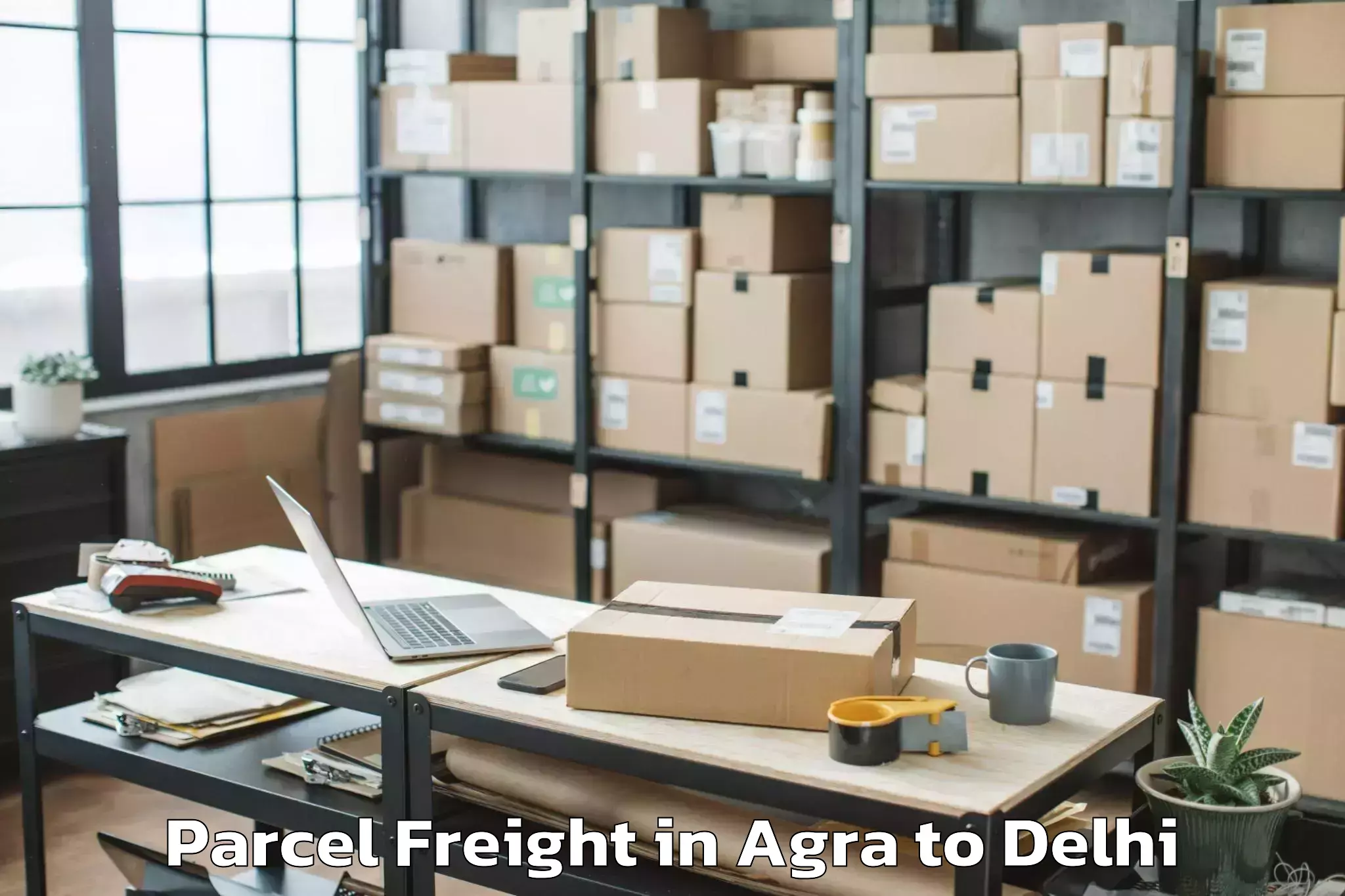 Discover Agra to Bawana Parcel Freight